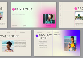 Gradient Portfolio Layout Design
