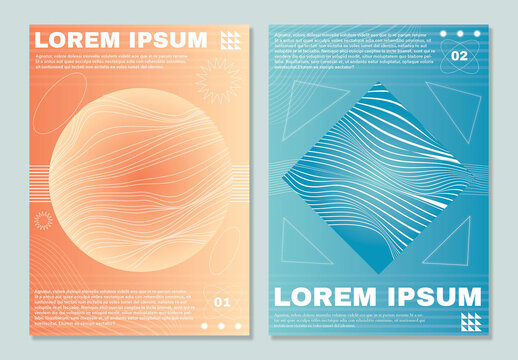 Abstract Posters with Gradients