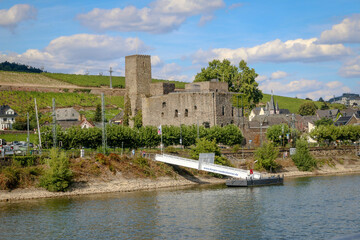 Obraz premium Scenes from the Rhine River, Germany