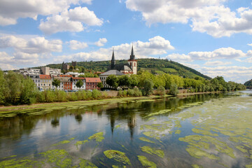 Fototapeta premium views from the town of Bingen am Rhein, Germany