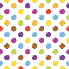 Seamless candy background pattern. Ideal for packaging, retail design or textiles.