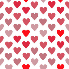 Seamless vector background of love heart design. Seamless pattern for Valentine's Day. Seamless texture with hearts