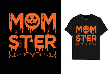 Mom Ster Halloween t shirt design © Shipna