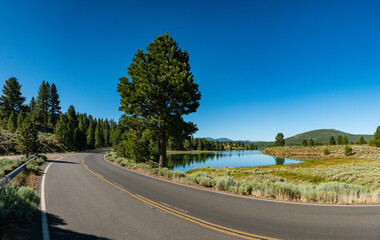 Lake Beside California Wilderness Road - 520890360