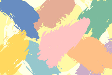 Vector colorful abstract background. Brush texture, freehand.