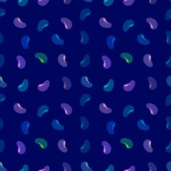 Naklejka na ściany i meble Summer cartoon seamless color beans pattern for wrapping and kitchen fabrics and clothes kids print