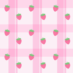 strawberry seamless pattern background