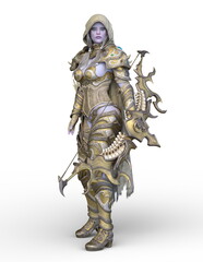 弓矢を持つ女性戦士