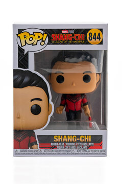 Shang-Chi funko pop box. Studio image