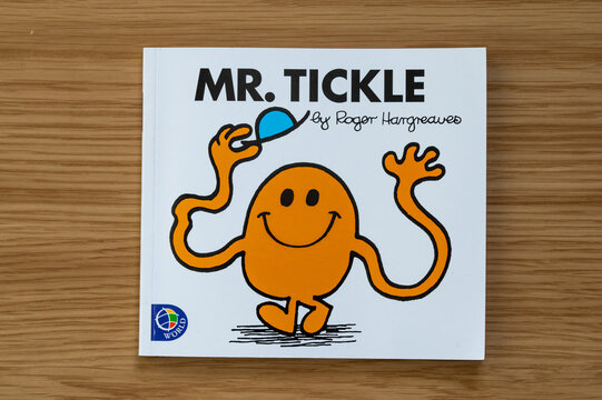 Mr Tickle, front cover of Mr Men series of books