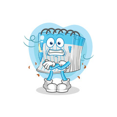 notebook cold illustration. character vector