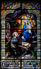 Saint Ignatius with the Virgin Mary