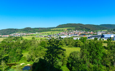 Panoramaansicht Mühlheim an der Donau (Landkreis Tuttlingen) in Baden-Württemberg