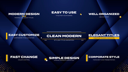 Clean Modern Titles