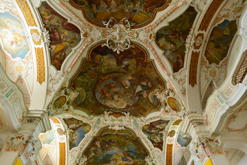 Innenansicht Abteikirche Beuron im Landkreis Sigmaringen in Baden-Württemberg