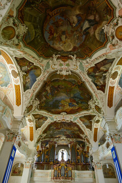 Innenansicht Abteikirche Beuron im Landkreis Sigmaringen in Baden-W&uuml;rttemberg