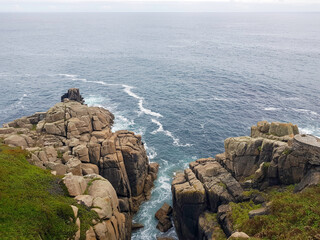 Celtic Sea - a view from Minack Theatre, Porthcurno, Penzance, Cornwall, United Kingdom