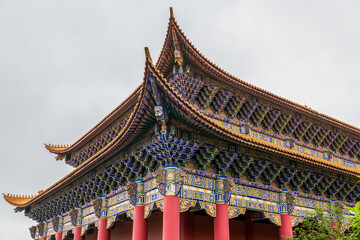 Chinses classical architecture of Chongsheng temple in dali city yunnan province, China. - obrazy, fototapety, plakaty
