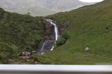 Waterfall Mountains and Lakes