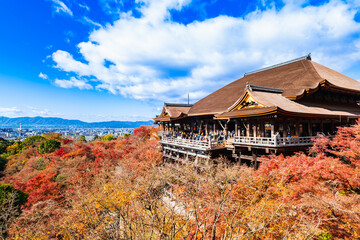 秋の京都　清水寺
