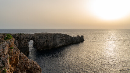 warm sunset light in Menorca