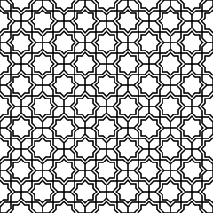 Fototapeta premium Vector seamless with geometric Arabic pattern