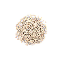 white pepper  seed  isolated on the white background