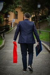 couple walking in the city