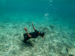 Snorkelling activity at island
