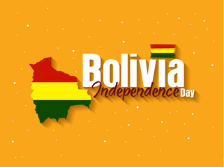 Bolivia Independence Day. Bolivia Flag Brush. National Flag.