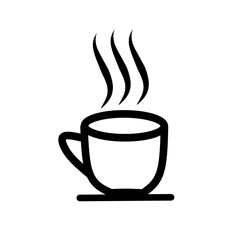 Illustration of coffee with a white background