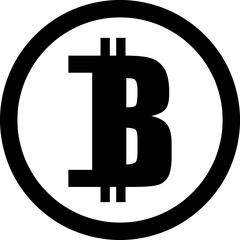 bitcoin, cryptocurrency for exchanging via blockchain.eps