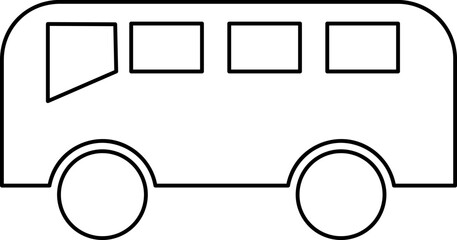 Bus icon design. Vector Illustration on white background..eps