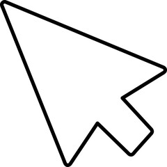 Obraz premium Cursor icon vector. Arrow icon symbol on white background..eps