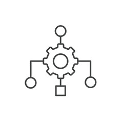 Website algorithm icons  symbol vector elements for infographic web