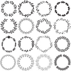 Christmas Wreath Vector, Christmas Vector, Santa Vector