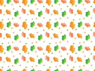 Leaf seamless pattern background autumn or season theme for gift paper, book cover, fabric motif and many other