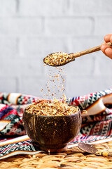 KIWICHA,ALIMENTACION SALUDABLE Y NATURAL , CONCEPTO DE DESAYUNOS SALUDABLE , GRANOS ANDINOS Y...