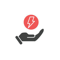 Electric power icons  symbol vector elements for infographic web