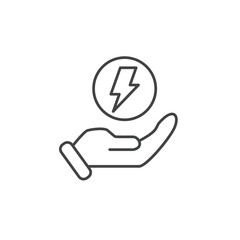Electric power icons  symbol vector elements for infographic web