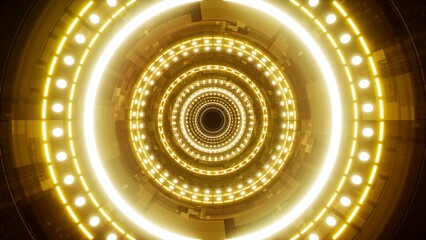 Dazzling Gold Geometric Lights