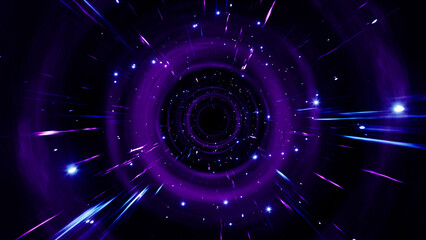 Shining Neon Galaxy Space Background
