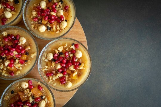 Traditional delicious Turkish dessert; Ashura (Asure)