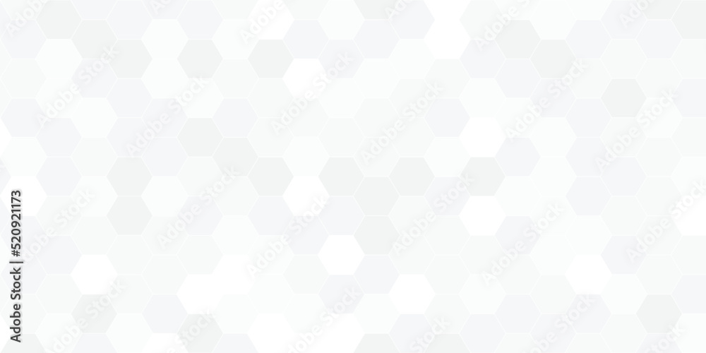 Poster white abstract background with futuristic and hexagon concept use for business cover and card