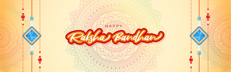 Vector illustration for Indian festival Raksha Bandhan greeting