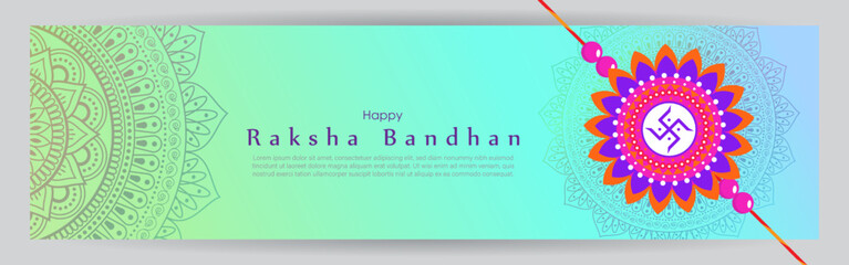 Vector illustration for Indian festival Raksha Bandhan greeting