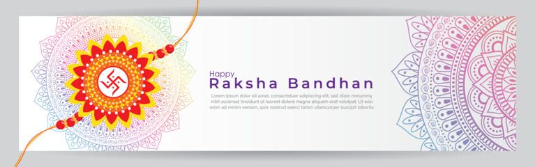 Vector illustration for Indian festival Raksha Bandhan greeting