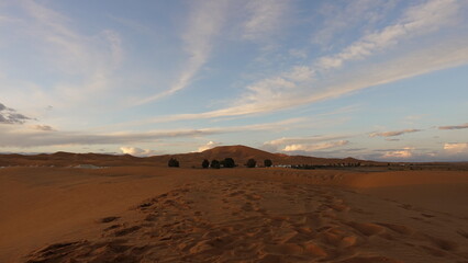 Fototapeta na wymiar モロッコのサハラ砂漠から