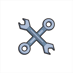 wrench vector for website symbol icon presentation