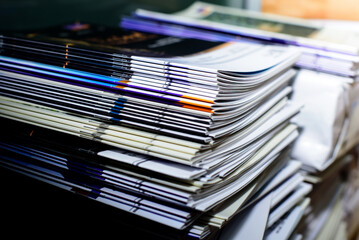 pile of magazines